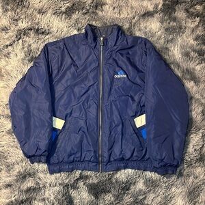 Adidas Navy Blue Windbreaker Men’s Size Large